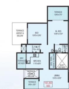 Konark Blue breeze - Floor plan