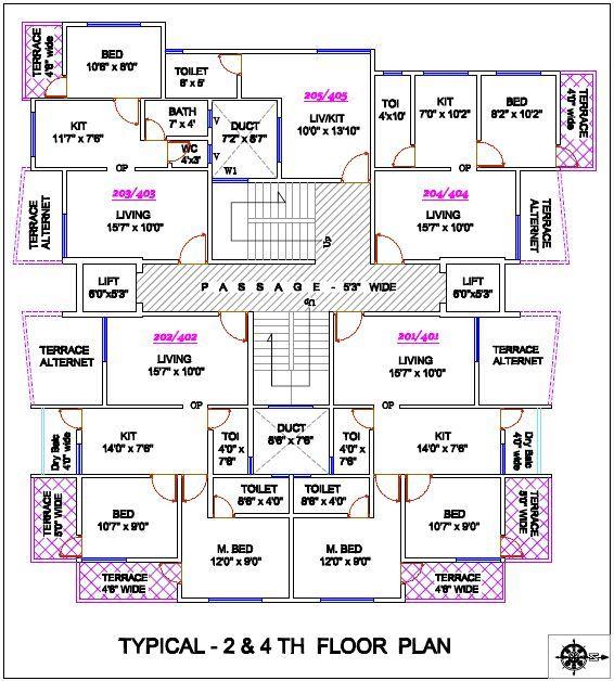 Om Kasturi Apartment - Site Plan