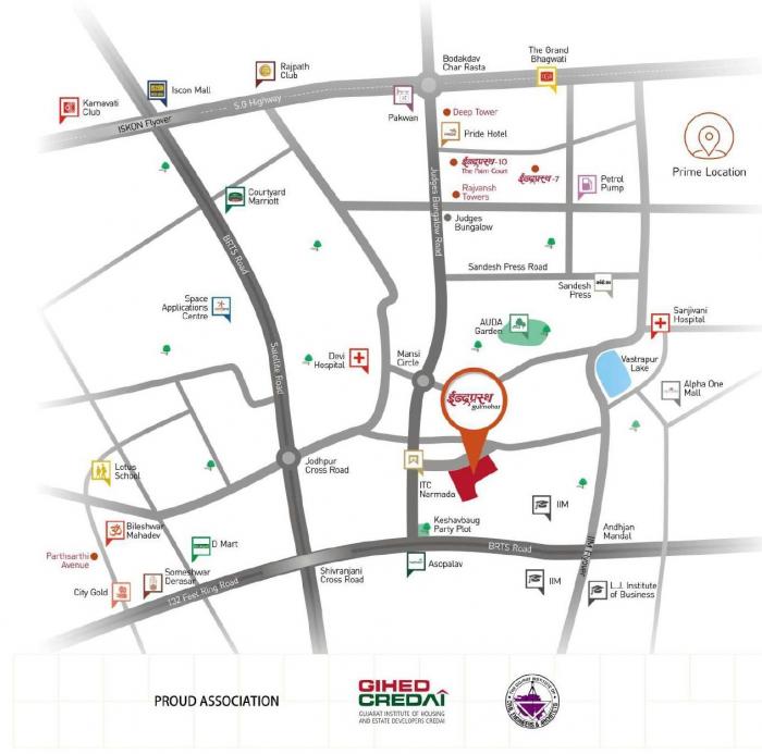 Deep Indrapasth Gulmohar - Locality