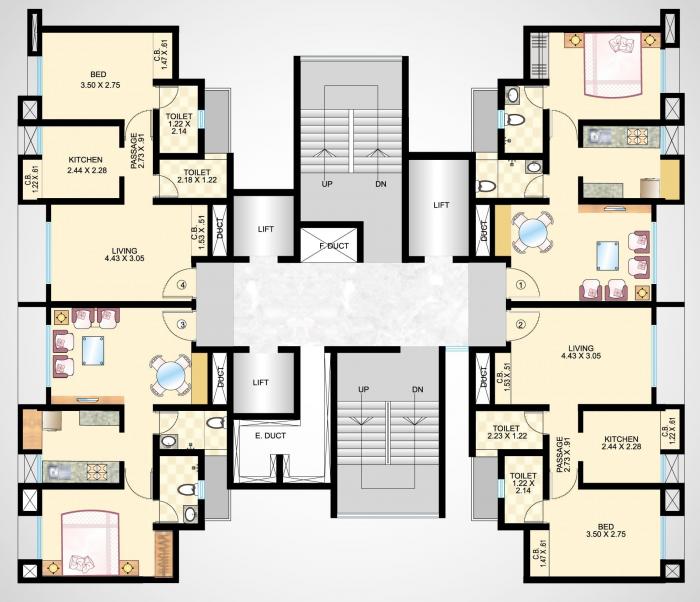 Dosti Planet North Jade - Site Plan