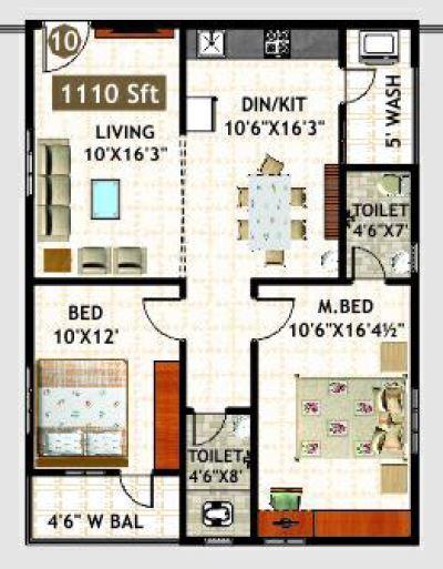 Lakshmi Prasanna Brundavan - Floor Plan