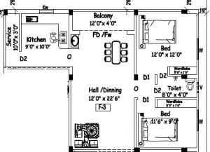 Woddies Krishna Nagar - Floor plan