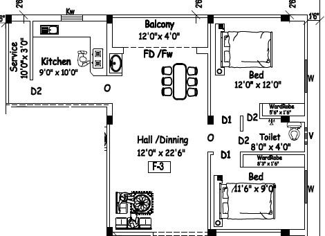 Woddies Krishna Nagar - Floor Plan