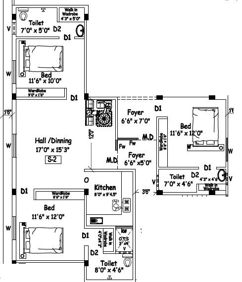 Woddies Krishna Nagar - Floor Plan