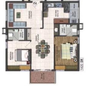 S and S Green Fields - Floor plan