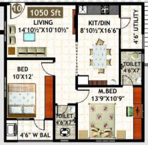 Lakshmi Prasanna Brundavan - Floor plan