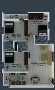 Mathapathi Brundaavan - Floor plan