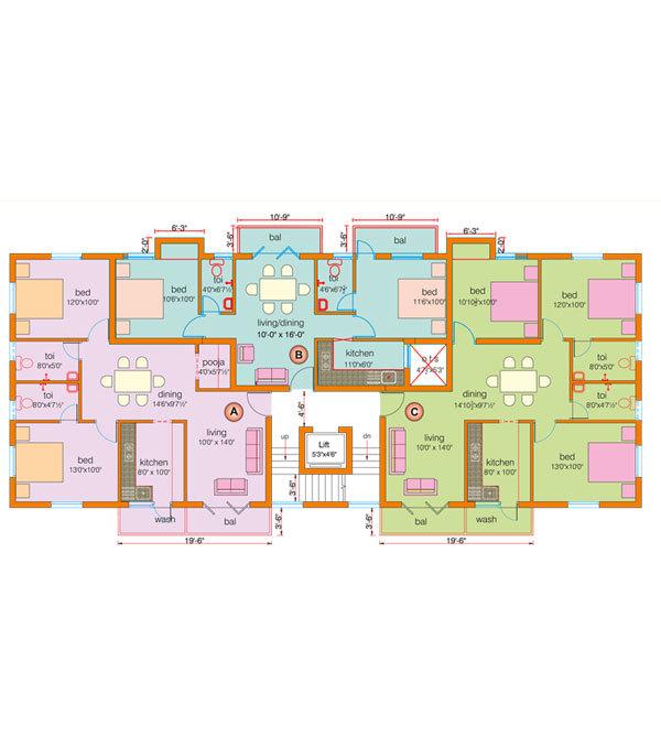 KF Dwaraka - Site Plan