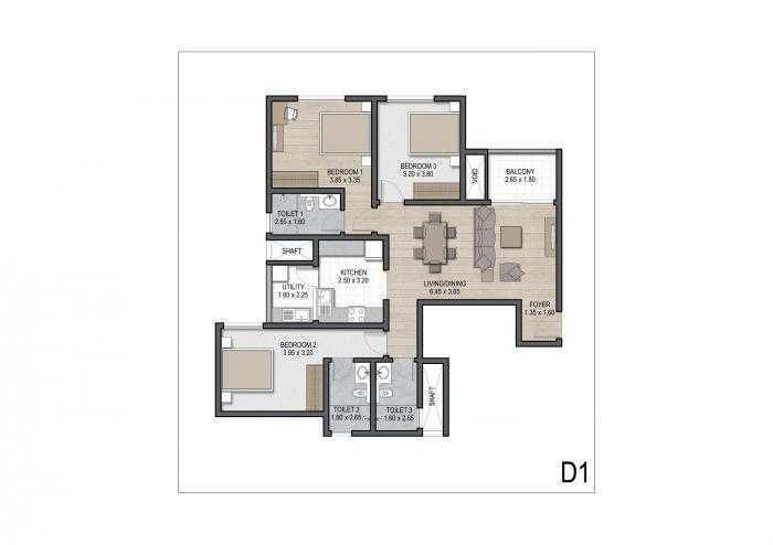 Sobha Square - Floor Plan