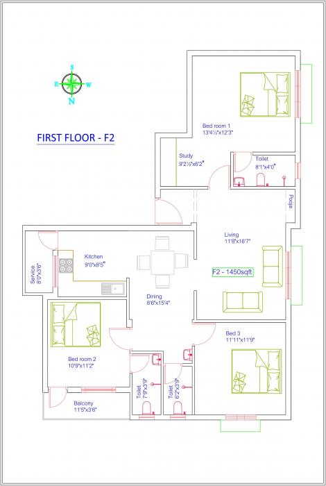 Bharathi Sai Sarovar - Floor Plan