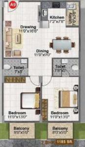 Vaishno Solitaire - Floor plan