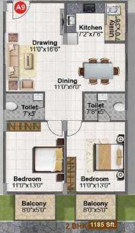 Vaishno Solitaire - Floor Plan