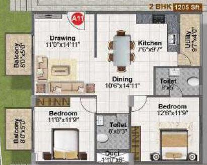 Vaishno Solitaire - Floor Plan