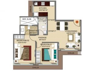 Drushti Embassy - Floor plan