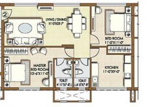 Indiabulls Sierra Blocks C D and I - Floor plan