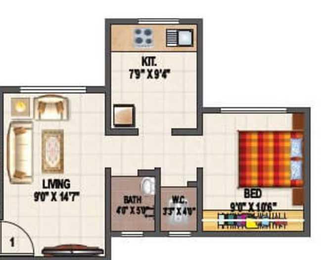 Dalal Vasant Nirvana - Floor Plan