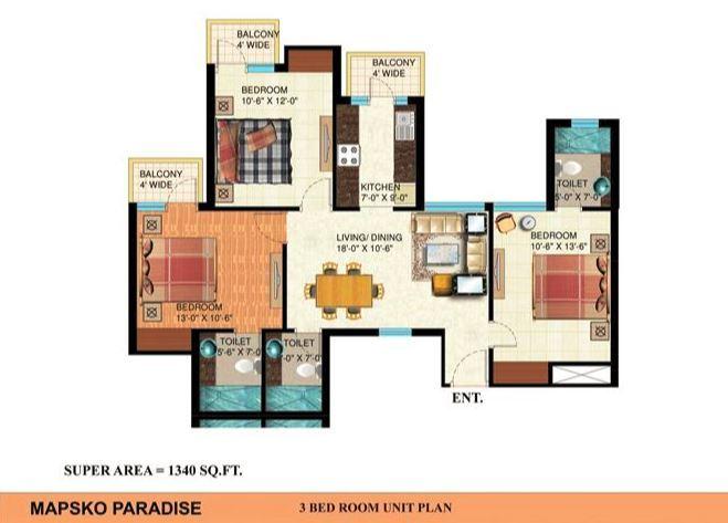 Mapsko Paradise - Floor Plan