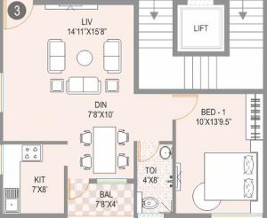 Jana Jeeva Splendour 2 - Floor plan