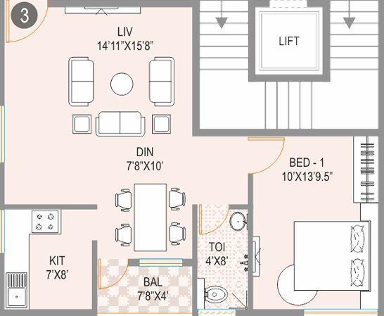 Jana Jeeva Splendour 2 - Floor Plan