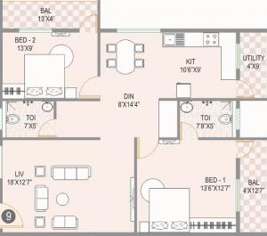 Jana Jeeva Splendour 2 - Floor plan