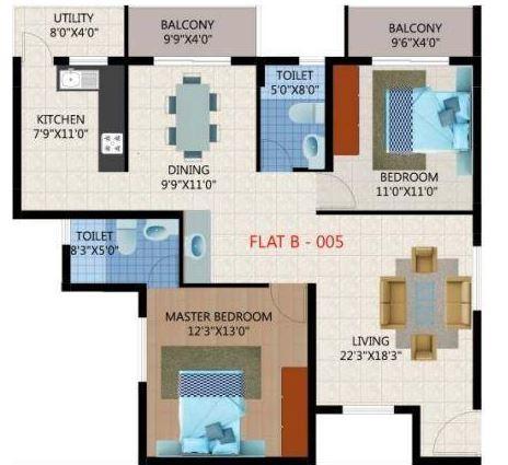 Unique Eastern Breeze - Floor Plan