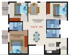 Unique Eastern Breeze - Floor plan