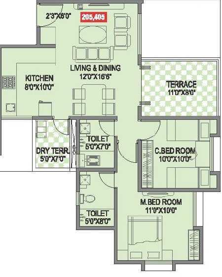 SSSR Onella - Floor Plan