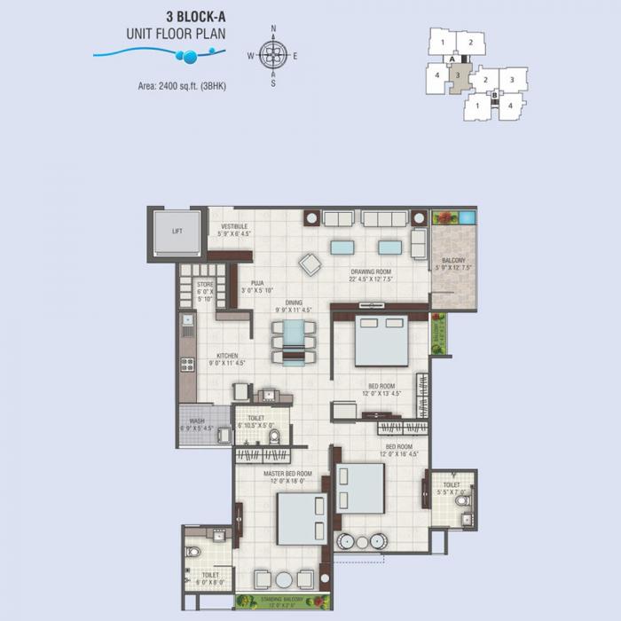 JP Iscon Riverside - Floor Plan