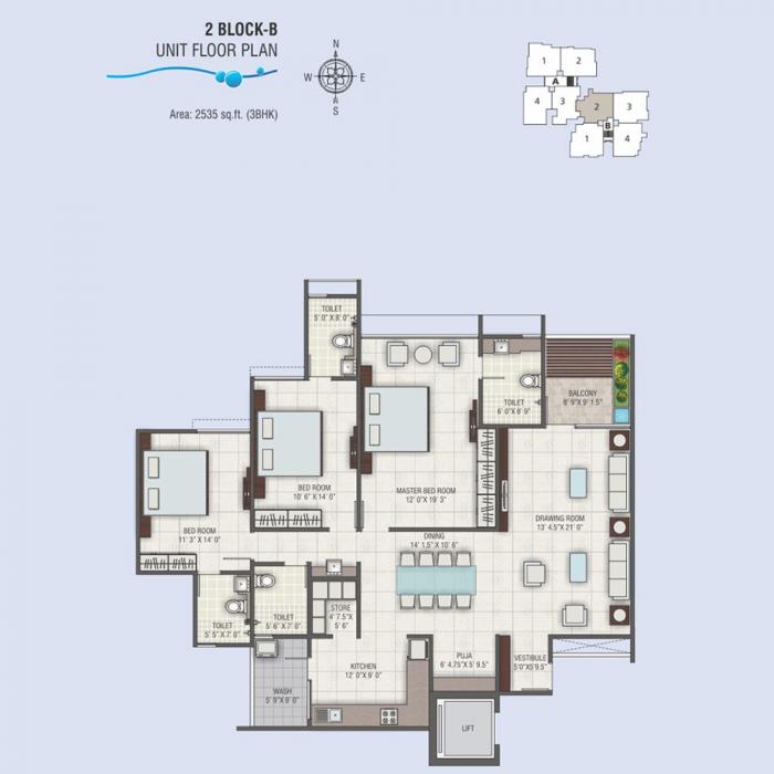 JP Iscon Riverside - Floor Plan