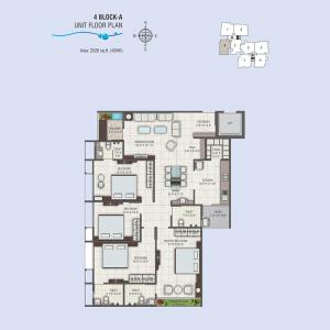 JP Iscon Riverside - Floor plan