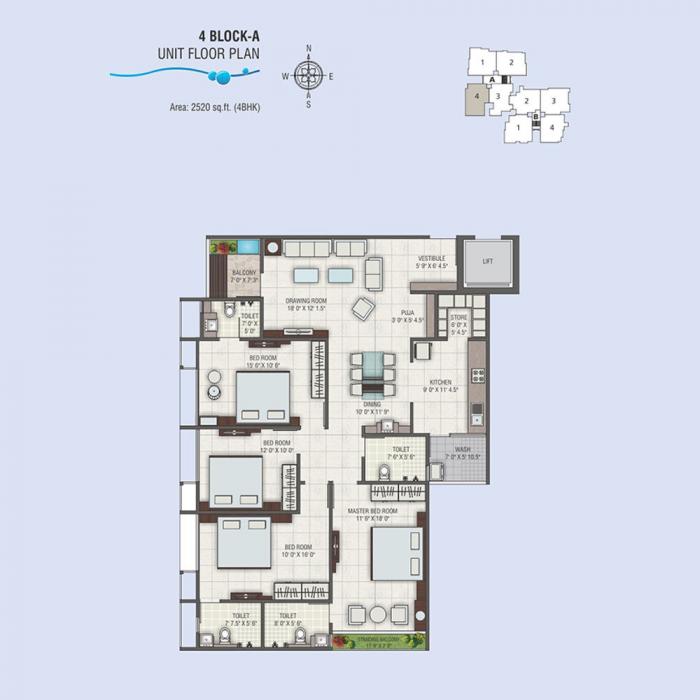 JP Iscon Riverside - Floor Plan