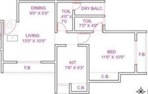 Jaydeep Prathamesh Towers - Floor plan