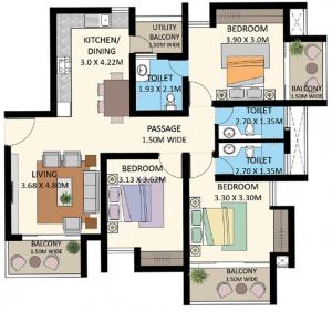 Edcon Greenfields - Floor plan