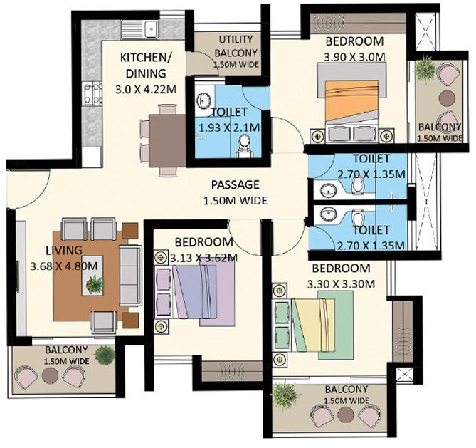 Edcon Greenfields - Floor Plan