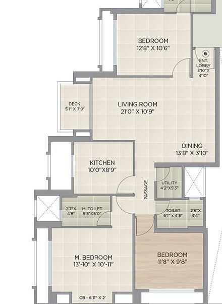 Hiranandani Eagleridge B - Floor Plan