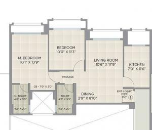 Hiranandani Eagleridge B - Floor plan