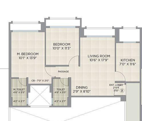 Hiranandani Eagleridge B - Floor Plan