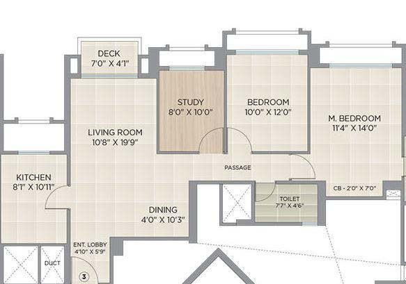 Hiranandani Eagleridge B - Floor Plan
