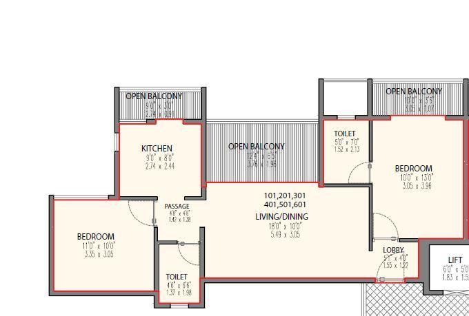 45 Paramount - Floor Plan