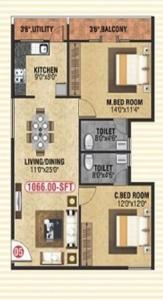 MN Guru Gokulam - Floor plan