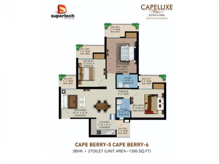 Supertech Capeluxe - Floor Plan