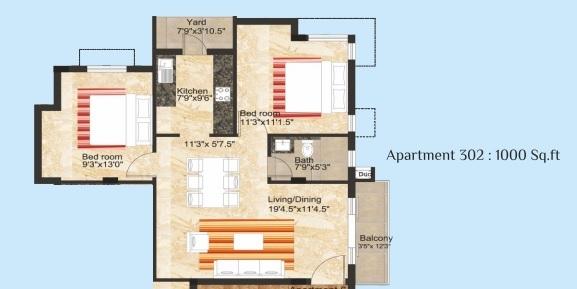 Tranquil Sripushpa - Floor Plan