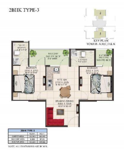 Supertech The Valley - Floor Plan