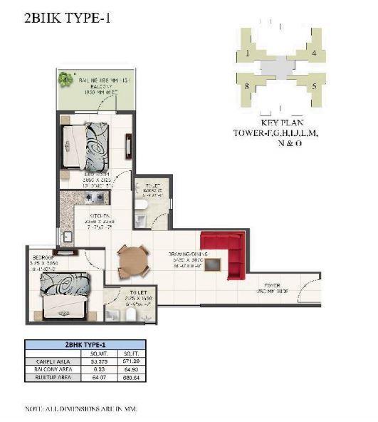 Supertech The Valley - Floor Plan