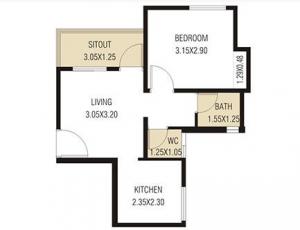 Vastushodh Anandgram Bhandgaon Building A - Floor plan