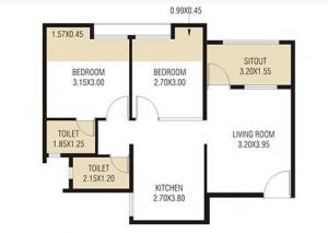Vastushodh Anandgram Bhandgaon Building A - Floor plan