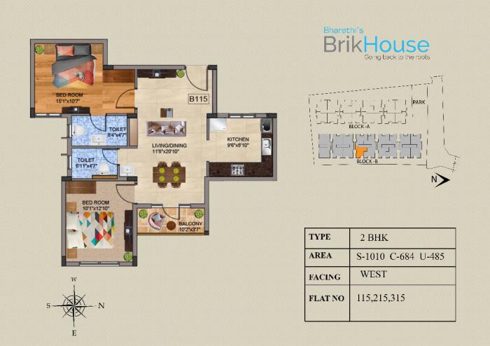 Bharathi BrikHouse - Floor Plan
