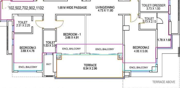 Amits Montecito - Floor Plan