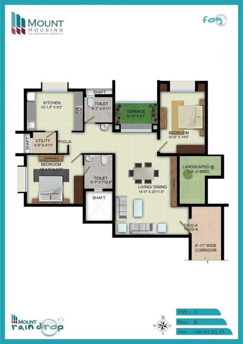 Mount Rain Drop - Floor Plan