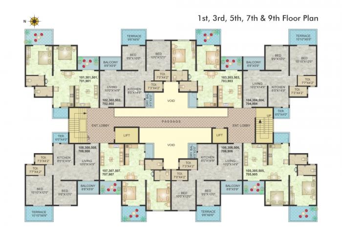 L S Mehetre Laxmi Horizon - Site Plan